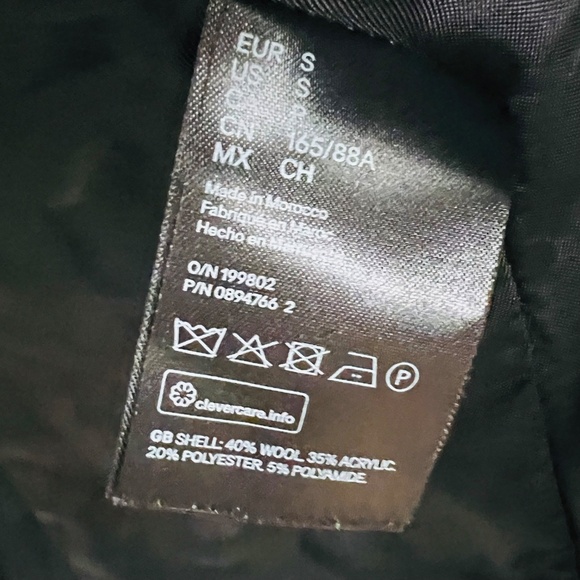 H&M Monteco S Collared Full Length Transition Fall Winter Coat Sustainable - Picture 8 of 16